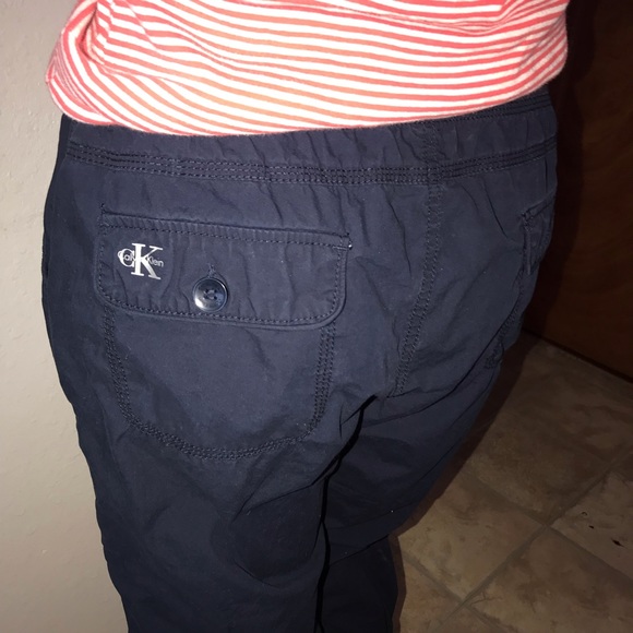 Blue navy capris and shirt striped white and red - Picture 3 of 8